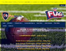 Tablet Screenshot of fundamental-sports.com